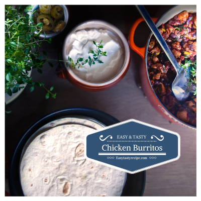 Chicken Bean Burritos – Chicken Marinated in Pineapple Juice 