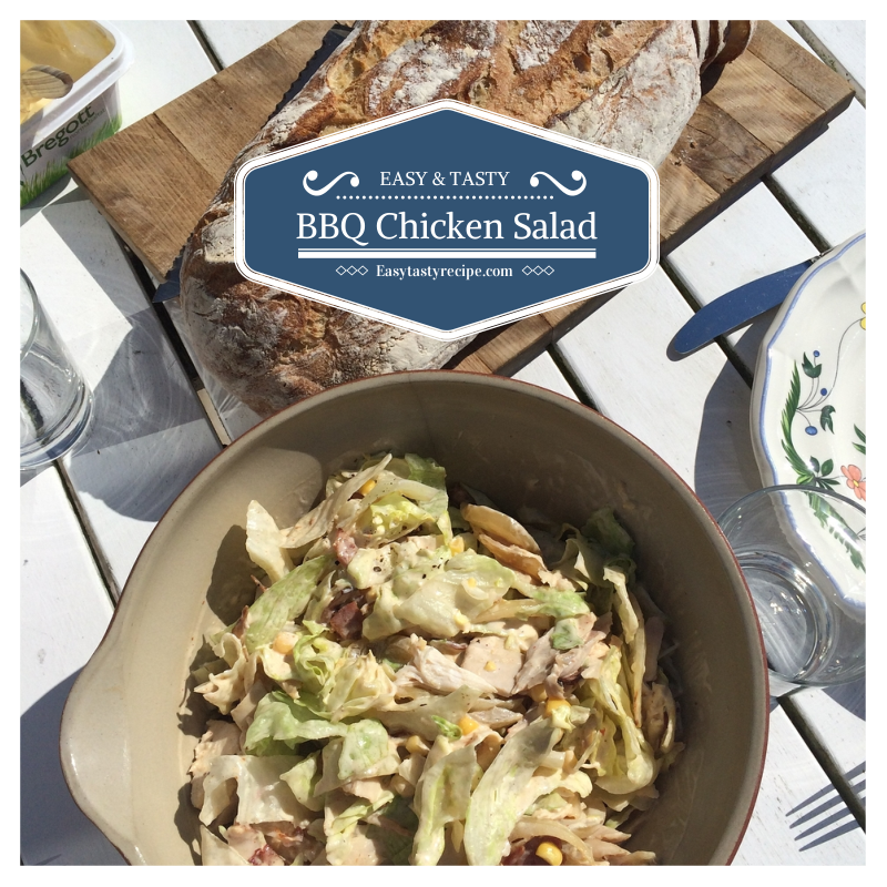 Creamy Healthy BBQ Chicken Salad