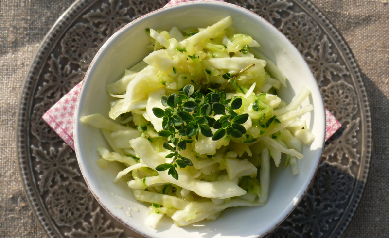 Fresh Cabbage Pineapple Salad