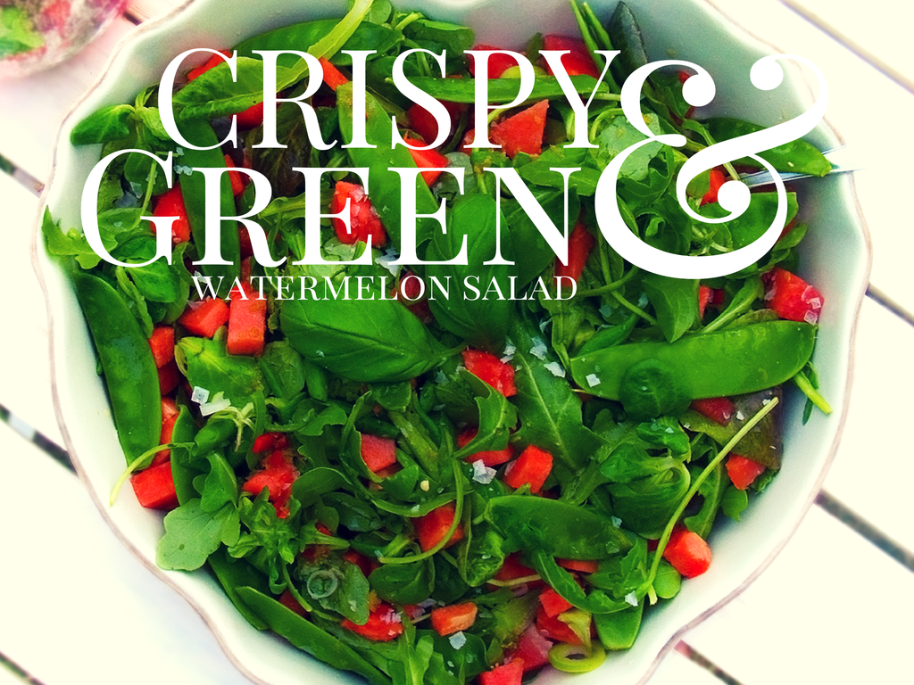 Crispy Green Watermelon salad