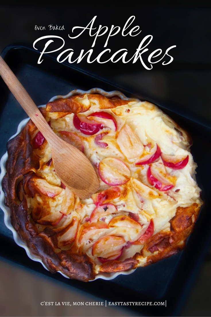 Oven baked Apple Bacon Pancakes