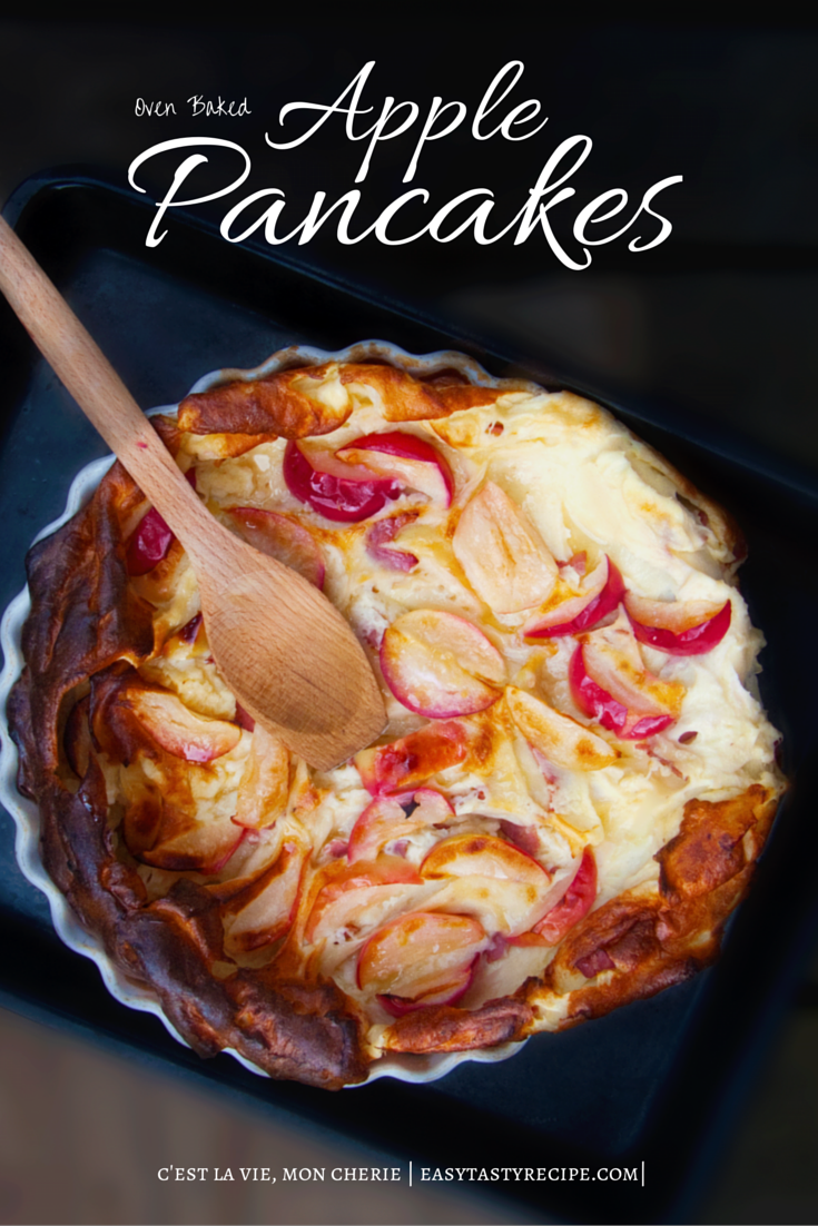 Oven Baked Apple Bacon Pancakes