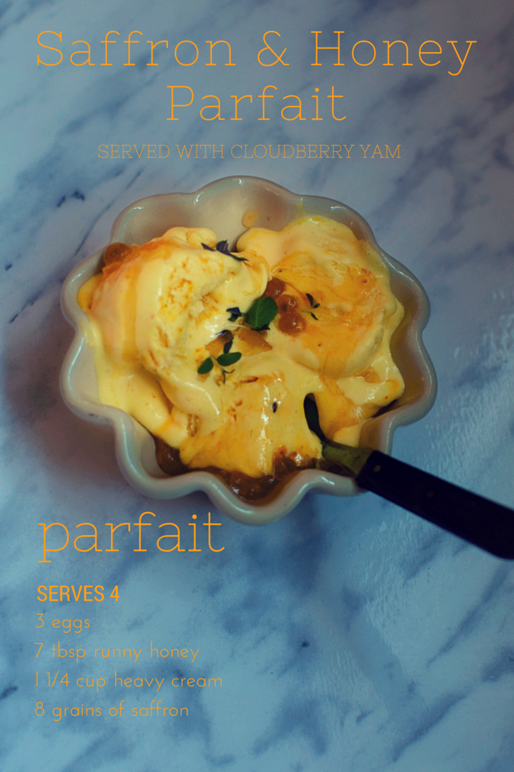 Delicious Saffron Honey Parfait